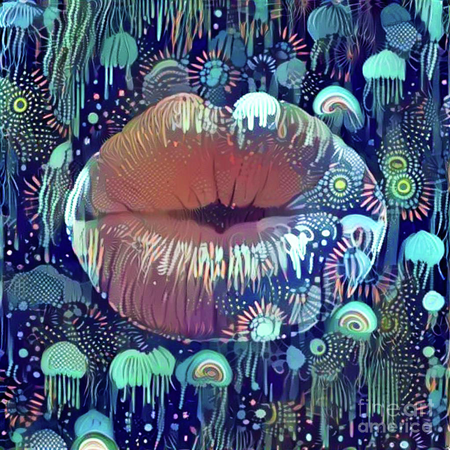 Kissing Lips #169 Digital Art by Amy Cicconi