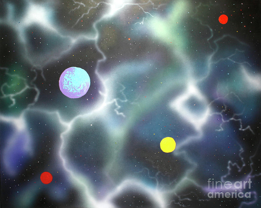 169 Space 20 Painting by James D Waller