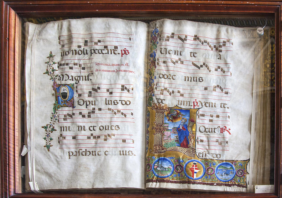 16th Century Choir Book Photograph by Sally Weigand