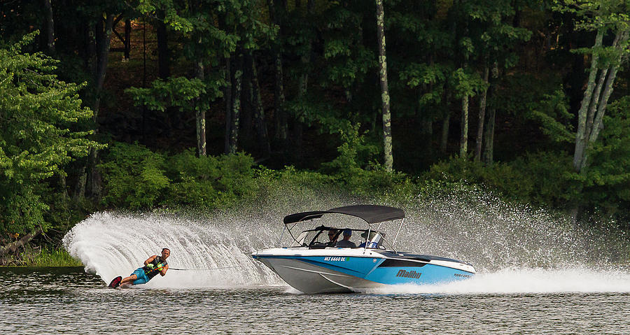 38th Annual Lakes Region Open Water Ski Tournament #17 Photograph by Benjamin Dahl