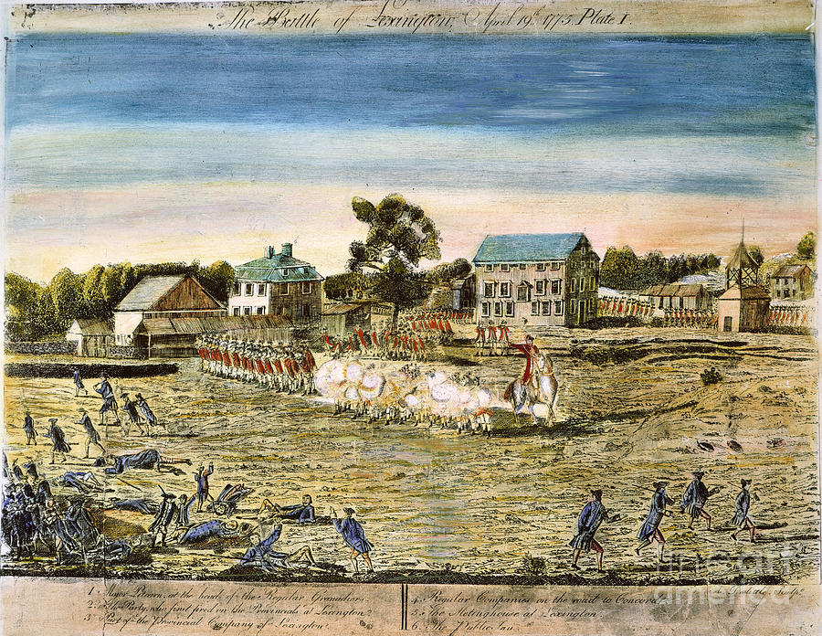 Battle Of Lexington, 1775 #17 Photograph by Granger