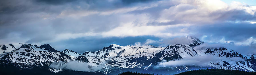 Beautiful Sunset And Cloudsy Landscape In Alaska Mountains #17 Photograph by Alex Grichenko