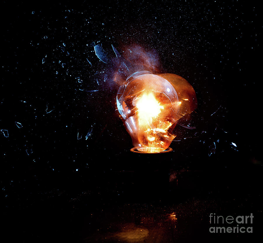 Bulb Explosion #17 Photograph by Gualtiero Boffi