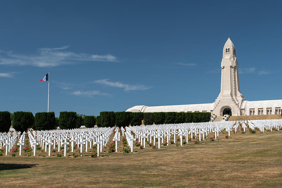 Cemetery outside of the Douaumont ossuary near Verdun France Photograph ...