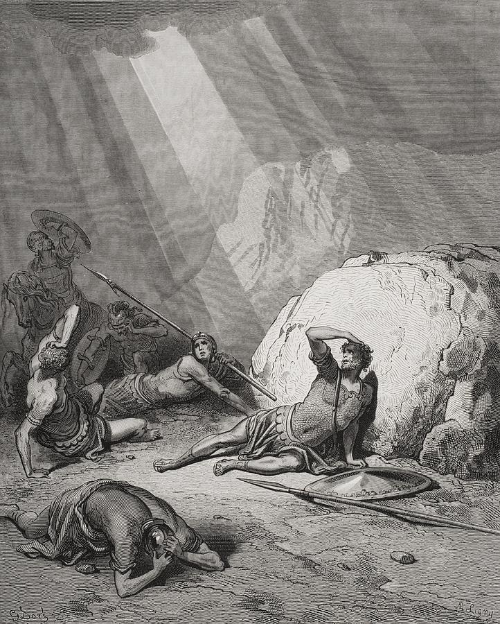 Engraving From The Dore Bible Drawing by Vintage Design Pics - Fine Art ...