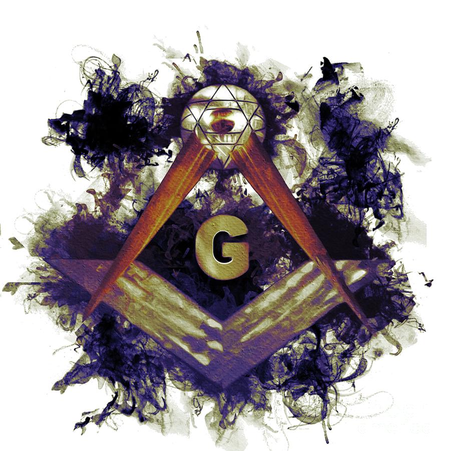 Magic Painting - Freemason, Masonic, Symbols #17 by Esoterica Art Agency