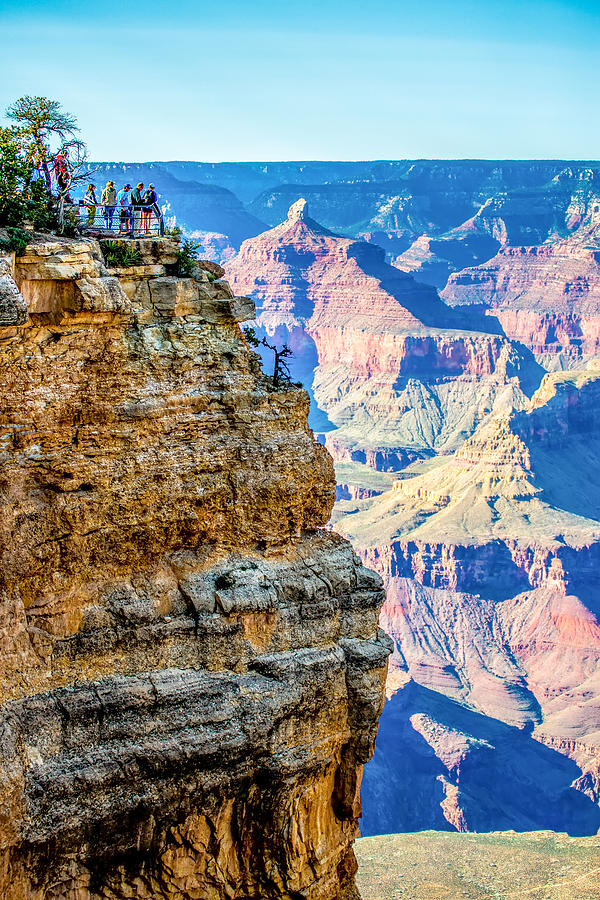 Grand Canyon sunny day with blue sky #17 Photograph by Alex Grichenko