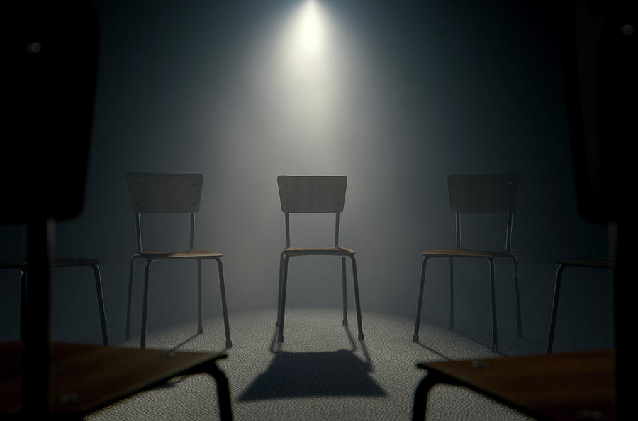 Group Digital Art - Group Therapy Chairs #17 by Allan Swart