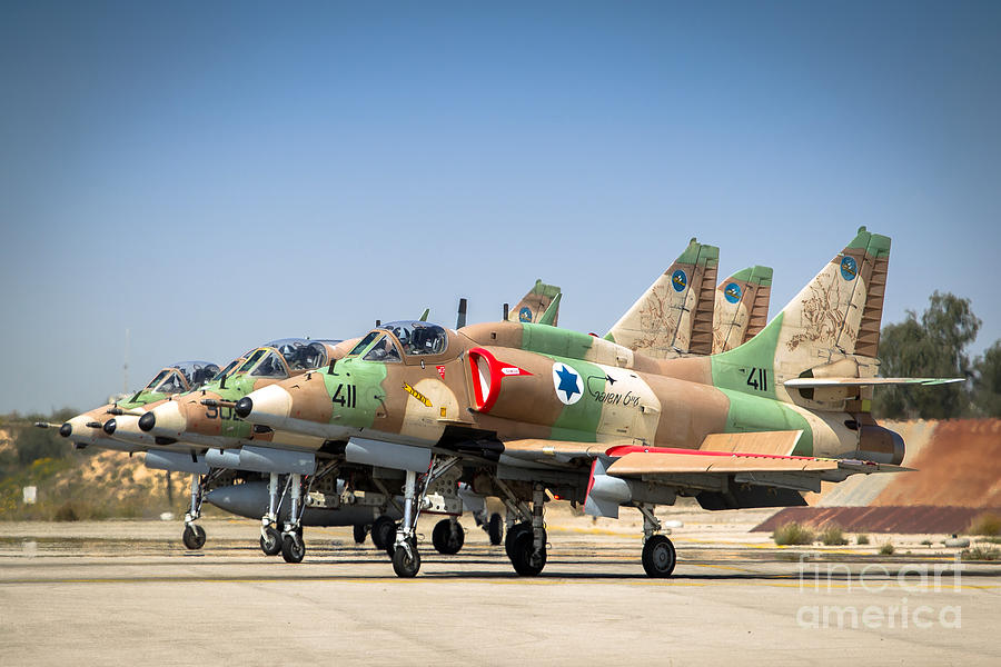 Israel Air Force A-4 skyhawk #17 Photograph by Nir Ben-Yosef