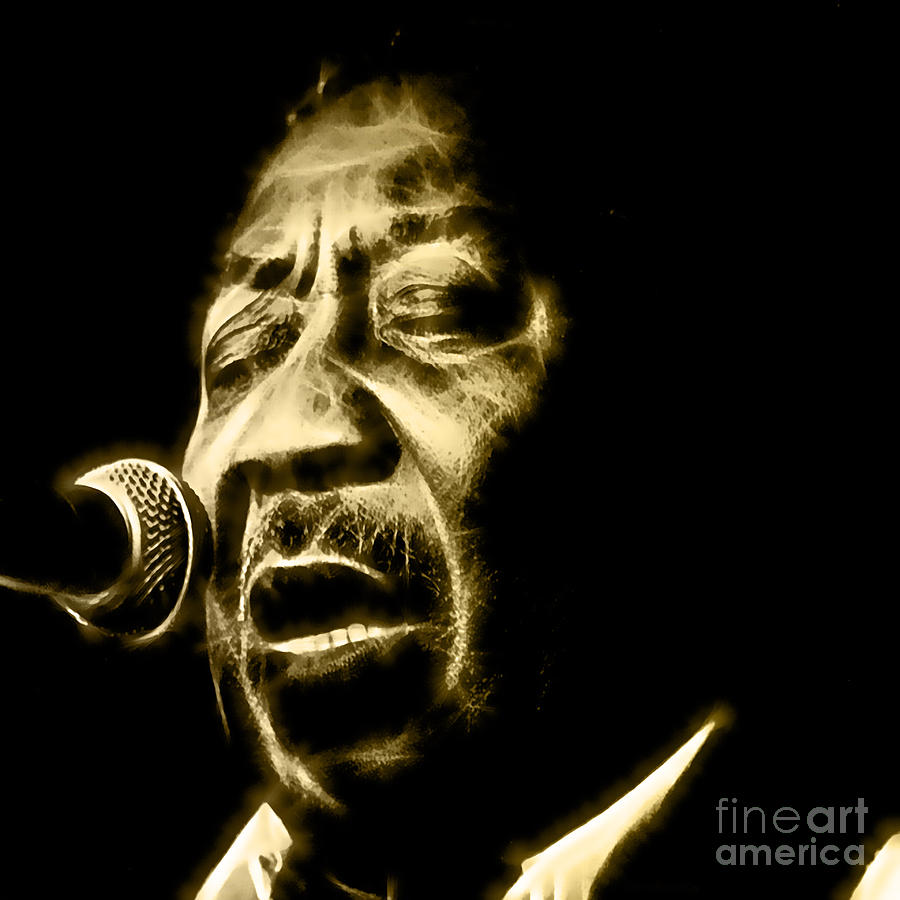 1983 Mixed Media - Muddy Waters Collection #17 by Marvin Blaine