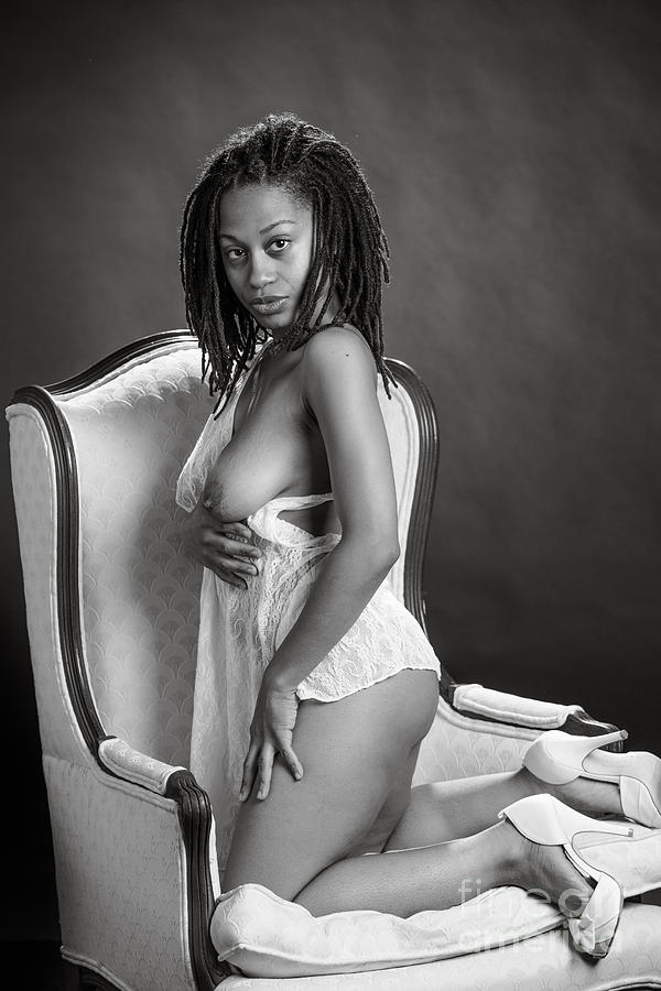 African American Ghetto Girl Nudes - Neemah African American Nude Girl in Sexy Sensual Black and Whit Photograph  by Kendree Miller - Pixels