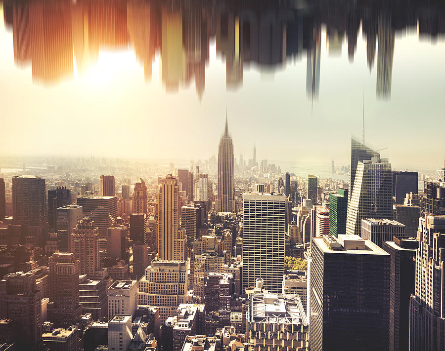 New York City Photograph - New York Midtown skyline - Aerial View #18 by Leonardo Patrizi