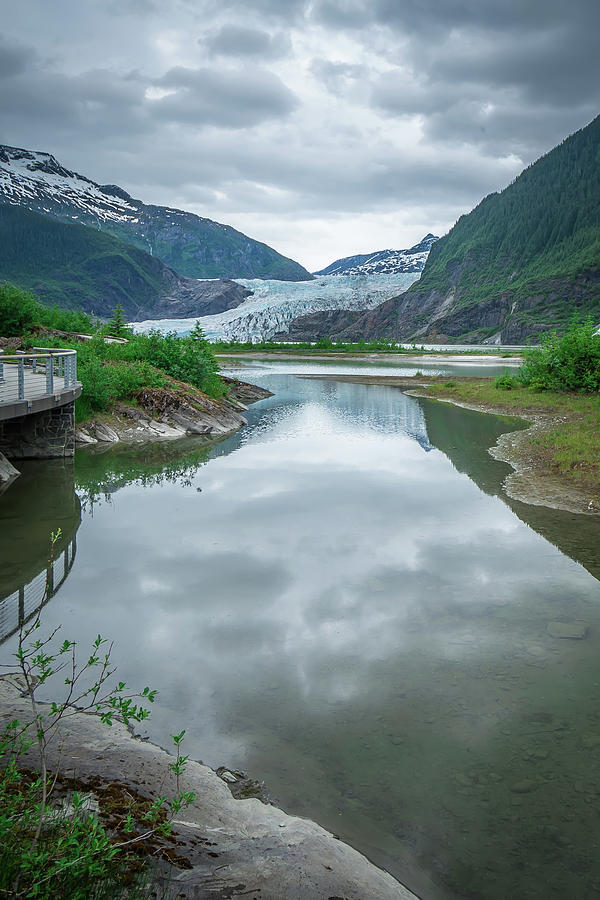 Scenery Around Mendenhall Glacier Park In Juneau Alaska #17 Photograph by Alex Grichenko
