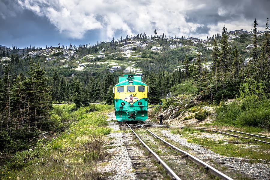 Scenic train from Skagway to White Pass Alaska #17 Photograph by Alex Grichenko