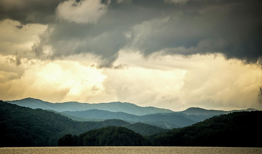 Stormy Landscape Over Lake Jocassee South Carolina #17 Photograph by Alex Grichenko
