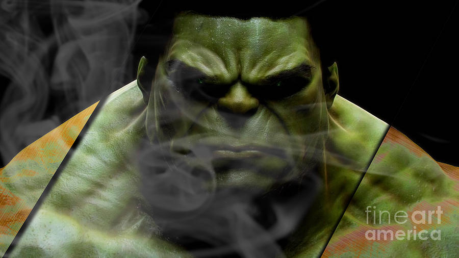 Avengers Mixed Media - The Incredible Hulk Collection #1 by Marvin Blaine