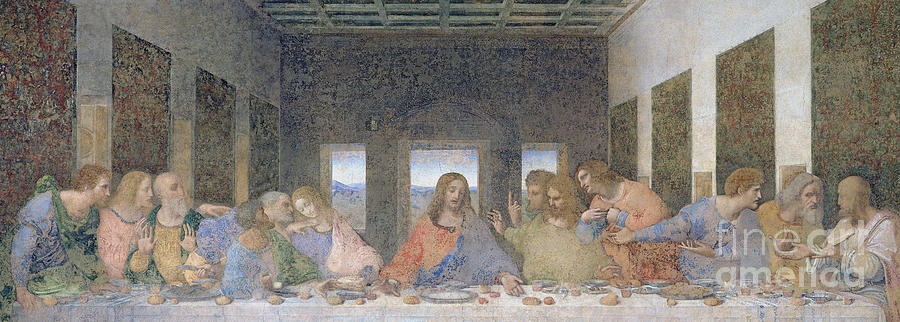 The Last Supper Painting by Leonardo Da Vinci