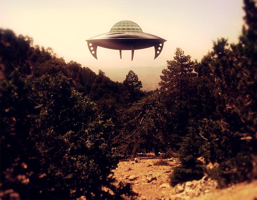 Fantasy Photograph - UFO Sighting #17 by Esoterica Art Agency