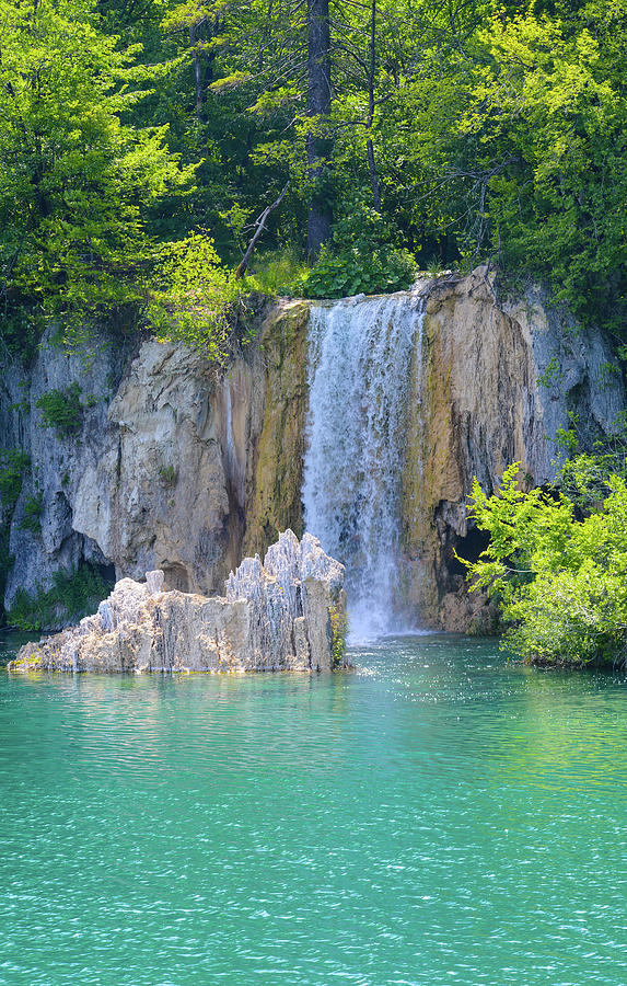 Waterfall in Plitvice National Park in Croatia #17 Photograph by Brandon Bourdages