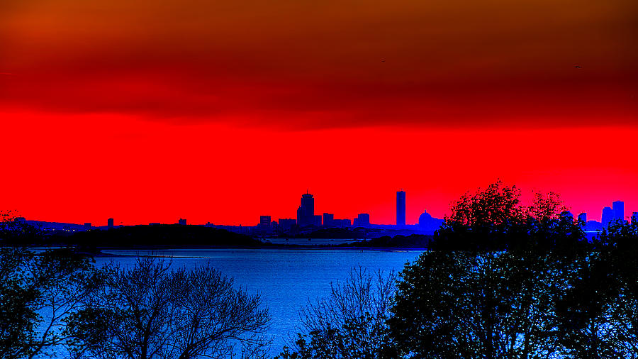 Worlds End Boston Skyline Photograph by David Henningsen