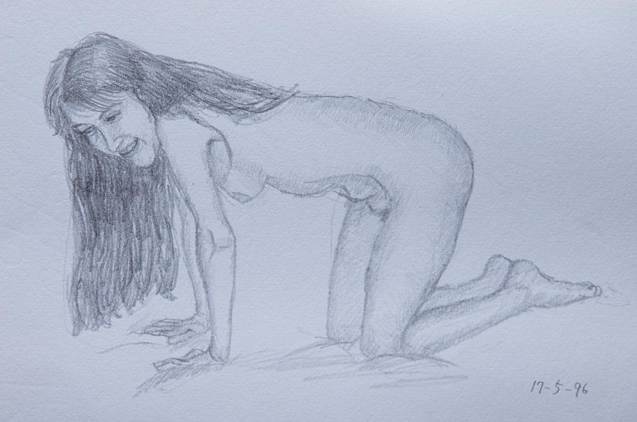 Nude Study #170 Drawing by Masami Iida