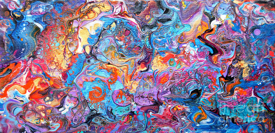 #1709 Riotous rainbow #1709 Painting by Priscilla Batzell Expressionist Art Studio Gallery