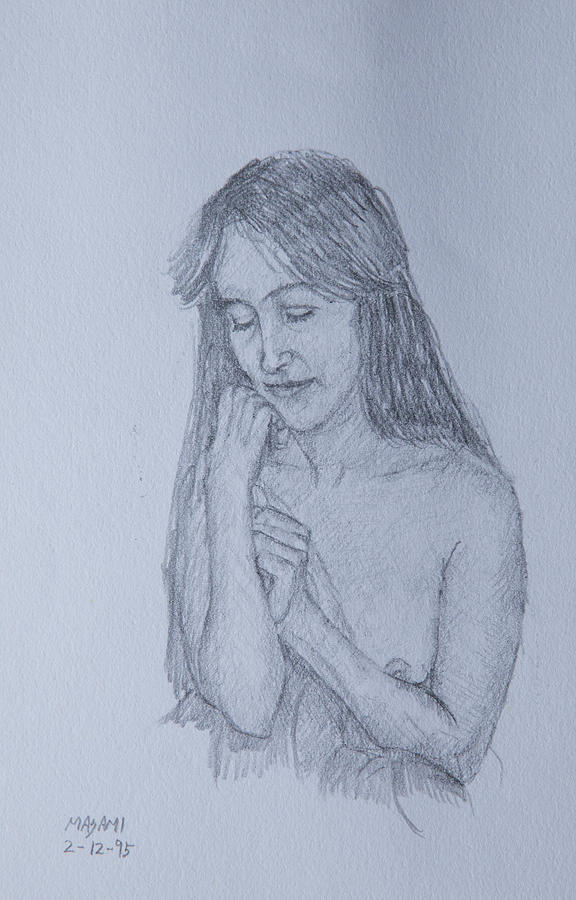 Nude Study #171 Drawing by Masami Iida