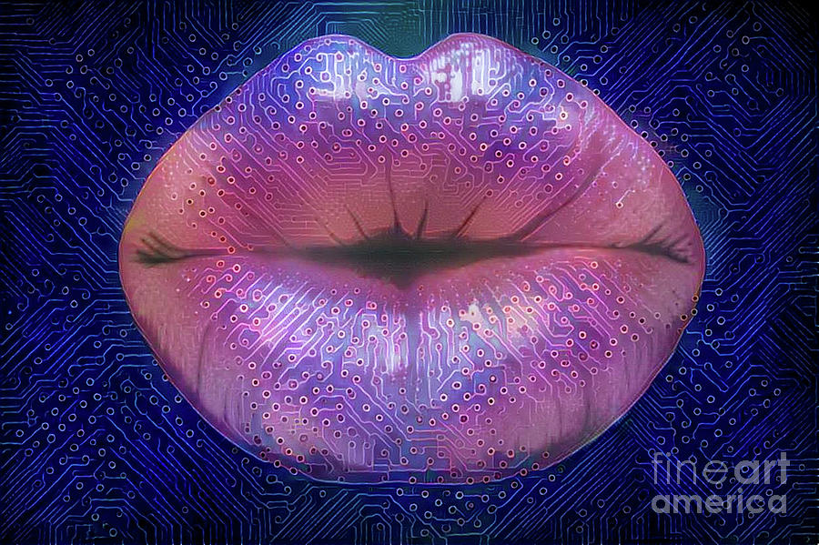 Kissing Lips #173 Digital Art by Amy Cicconi
