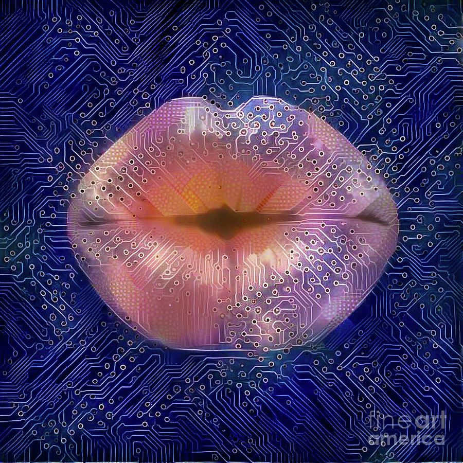 Kissing Lips #175 Digital Art by Amy Cicconi