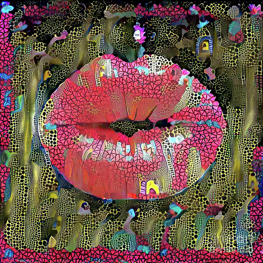 Kissing Lips #176 Digital Art by Amy Cicconi