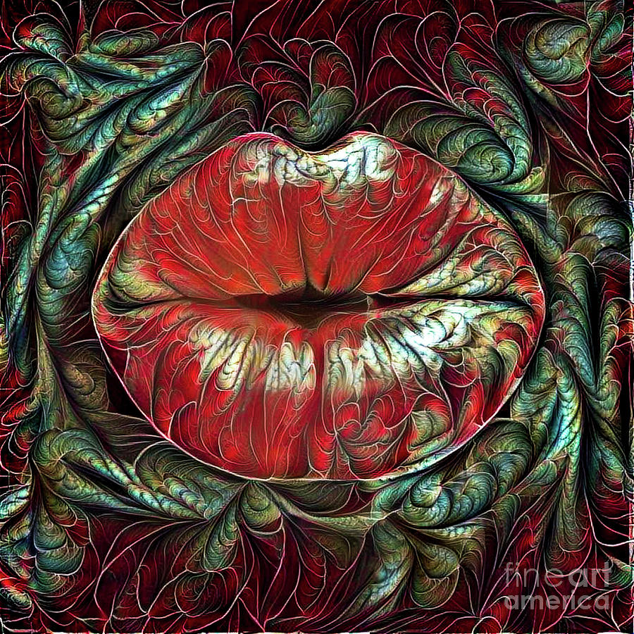 Kissing Lips #177 Digital Art by Amy Cicconi