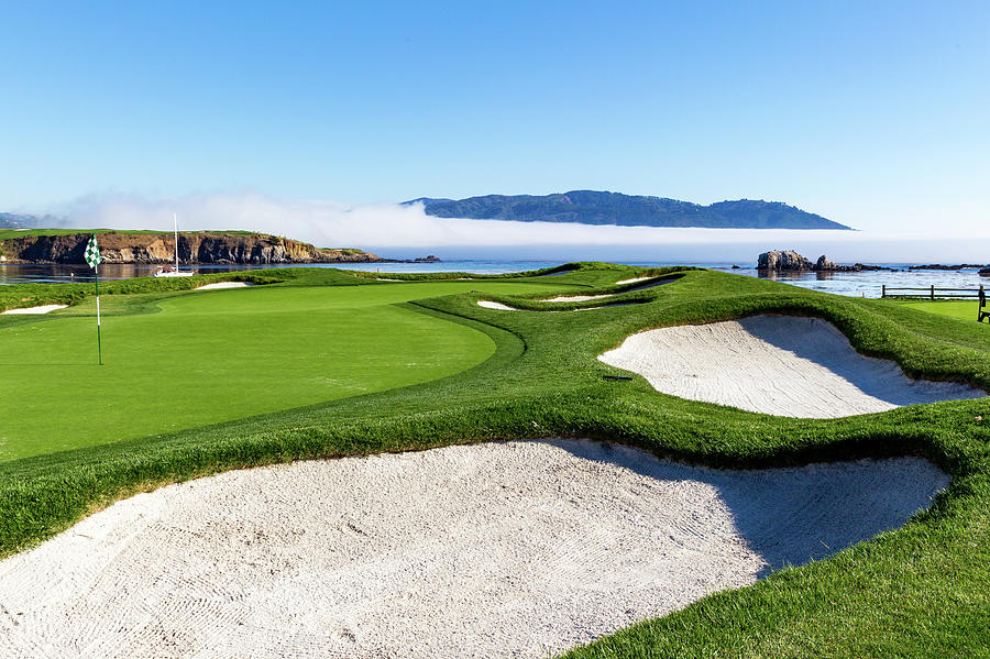 17th Hole at Pebble Beach Photograph by Mike Centioli