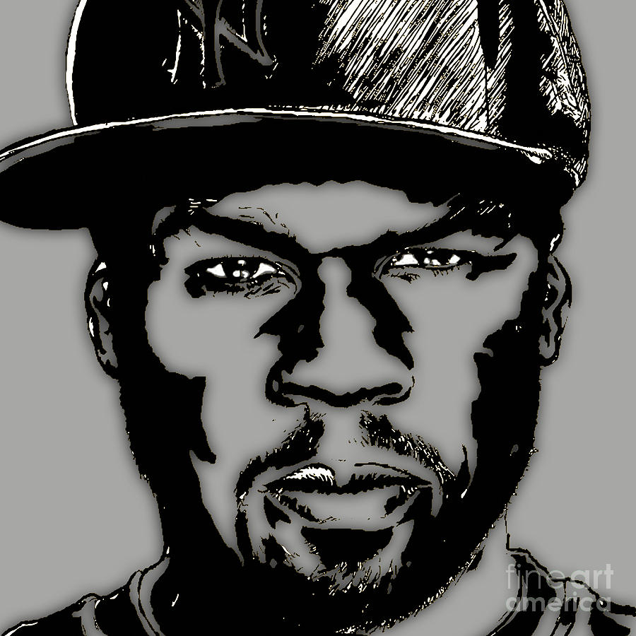 50 Cent Collection #18 Mixed Media by Marvin Blaine