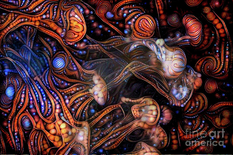 Abstract Jellyfish #18 Digital Art by Amy Cicconi