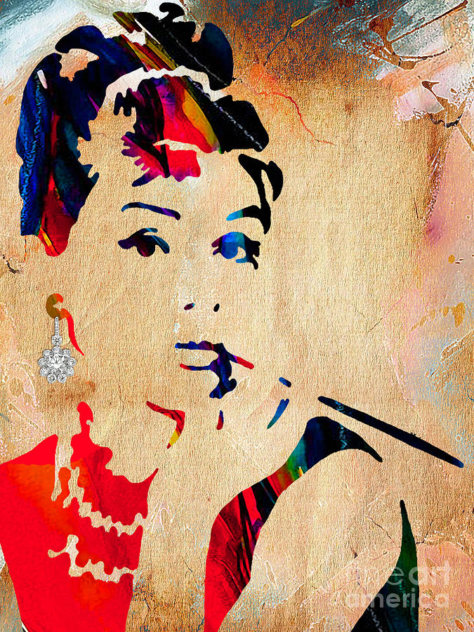 Audrey Hepburn Mixed Media - Audrey Hepburn Collection #18 by Marvin Blaine