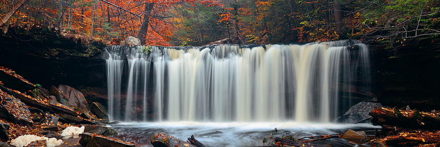 Autumn waterfalls #18 Photograph by Songquan Deng