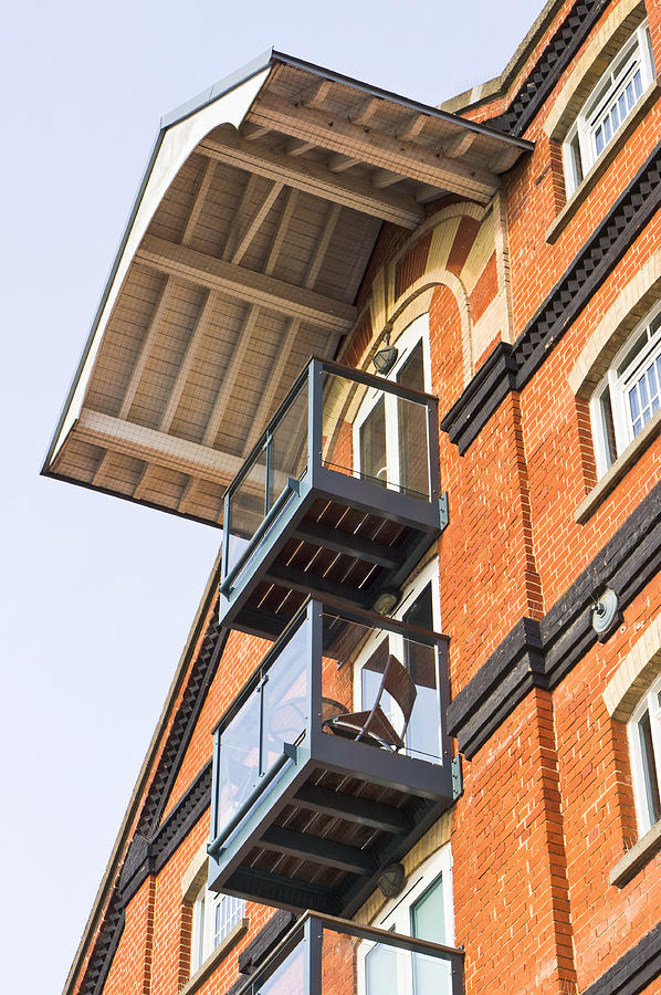 Architecture Photograph - Balconies #18 by Tom Gowanlock