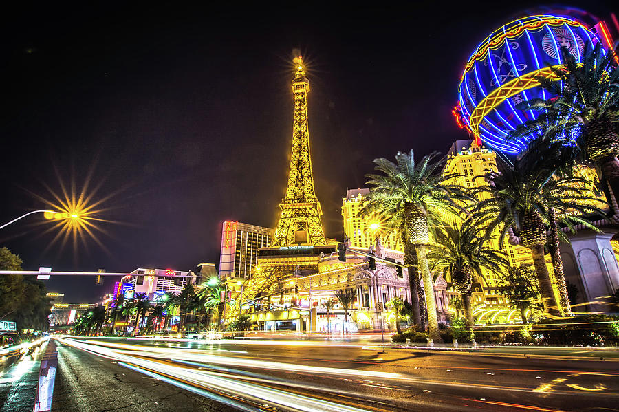 Beautiful Scenes Around Las Vegas Strip At Night #18 Photograph by Alex Grichenko