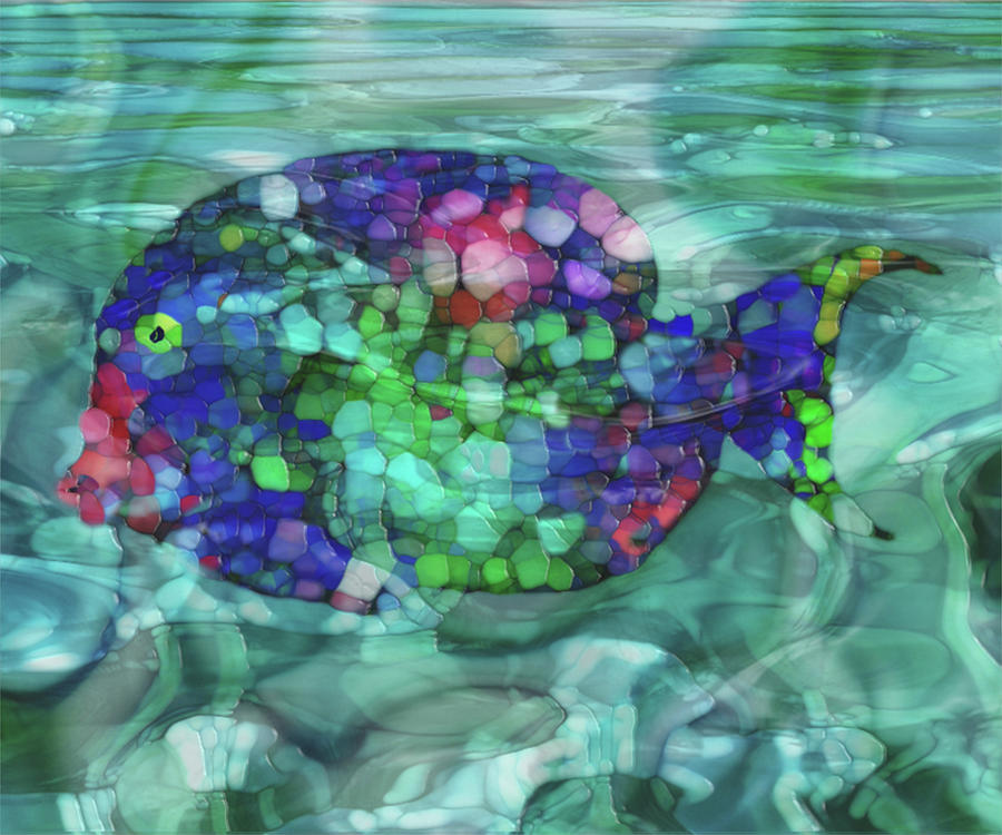 Mosaic Painting - Beneath The Waves Series by Jack Zulli Mosaic Painting - Beneath The Waves Series by Jack Zulli