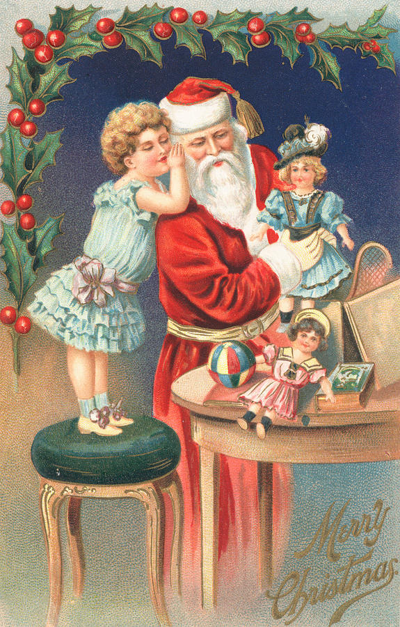 Christmas Card Painting by English School - Fine Art America