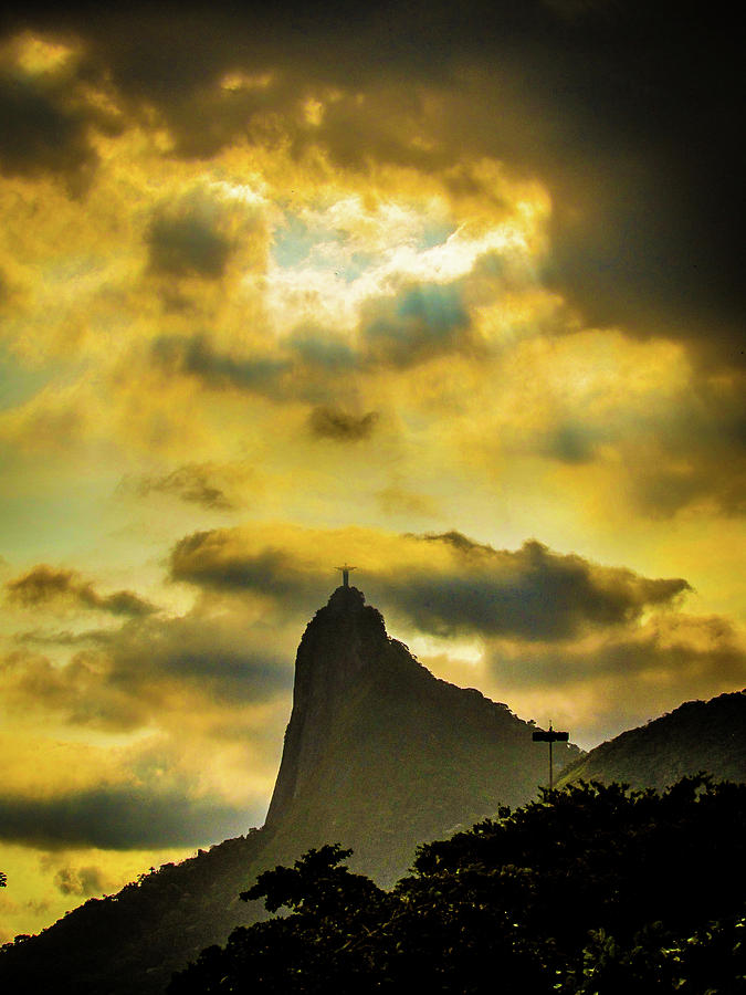 Sunset Photograph - Cristo Redentor #18 by Cesar Vieira