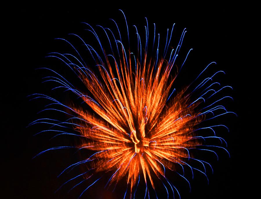 Fireworks Photograph by Donn Ingemie