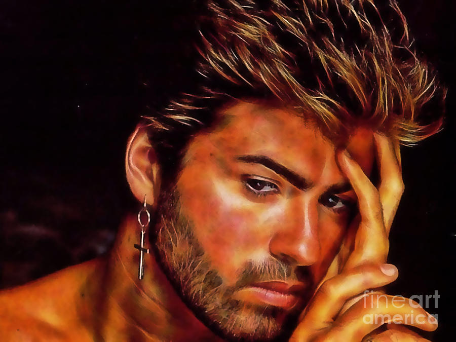 George Michael Collection #18 Mixed Media by Marvin Blaine