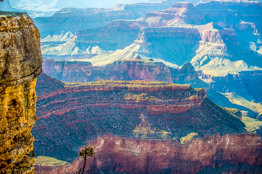Grand Canyon sunny day with blue sky #18 Photograph by Alex Grichenko