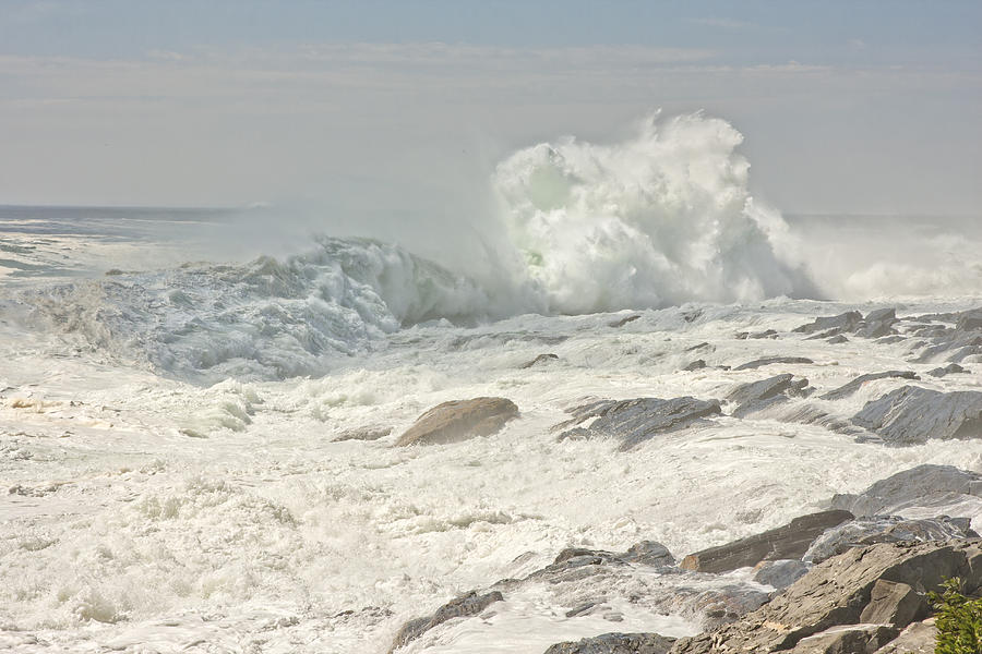 Pemaquid Point Waves Maine Photograph by Keith Webber Jr