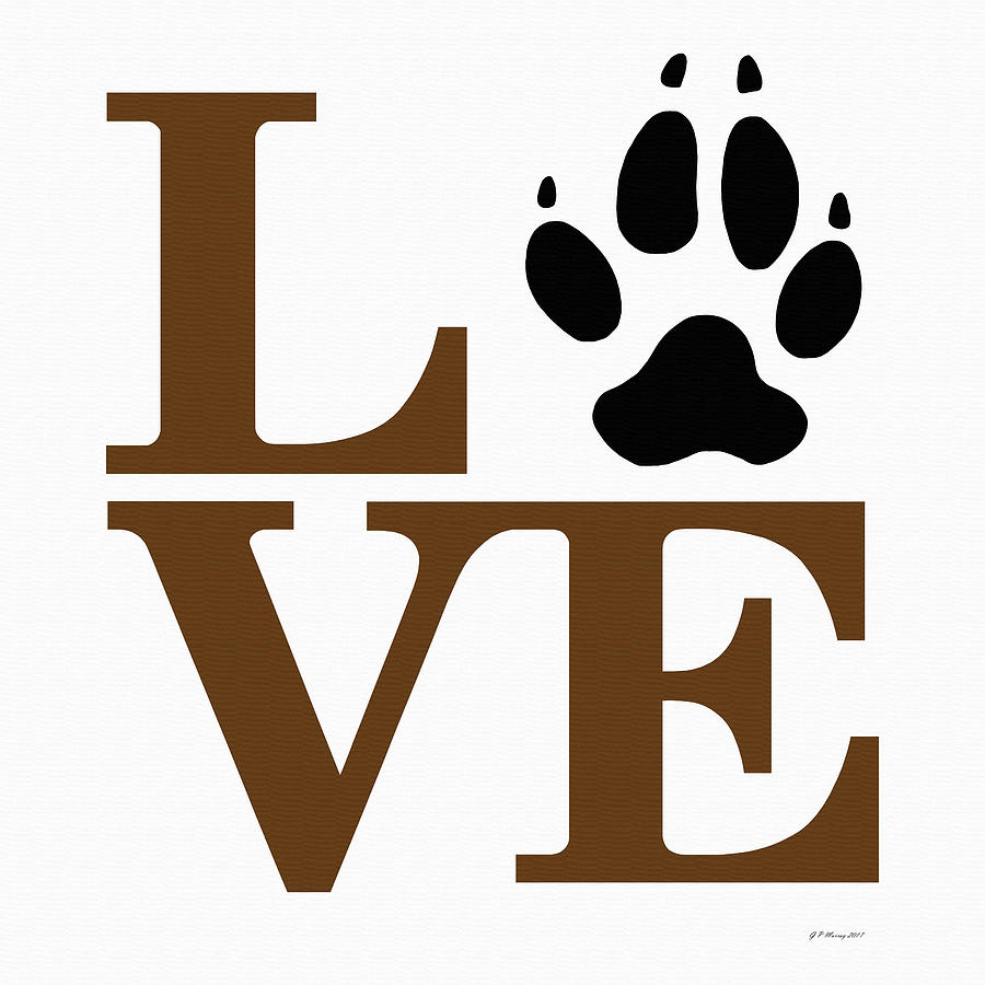 Love Claw Paw Sign #18 Digital Art by Gregory Murray