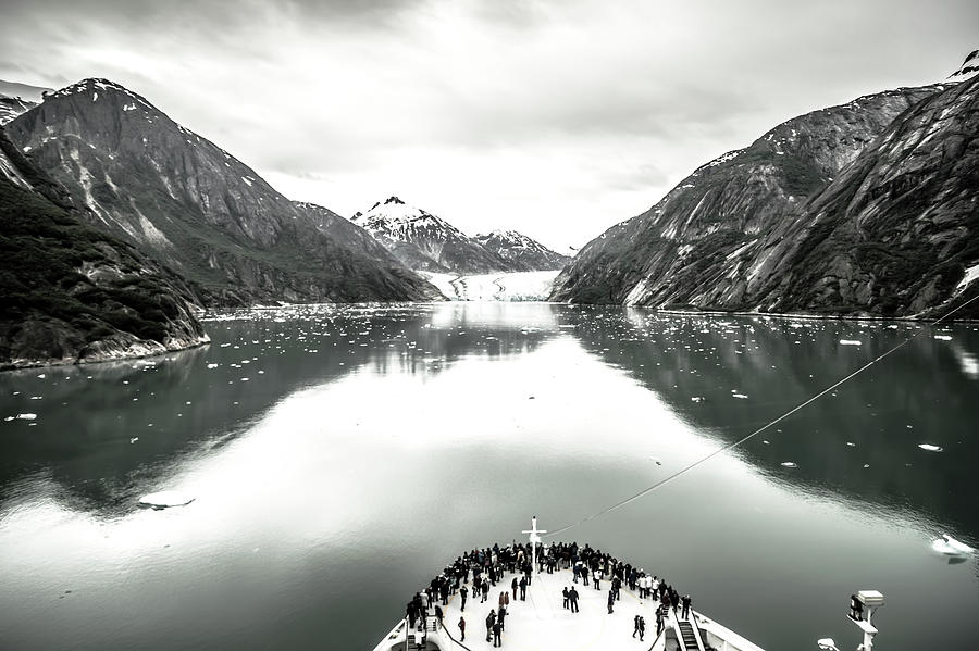  Magnificent Sawyer Glacier at the tip of Tracy Arm Fjord #18 Photograph by Alex Grichenko