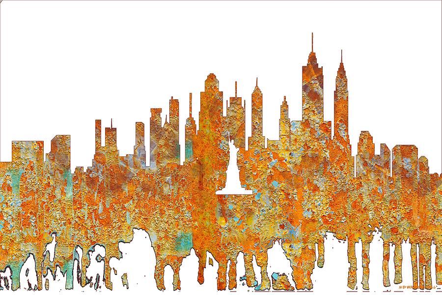 New York New York Skyline  #18 Digital Art by Marlene Watson