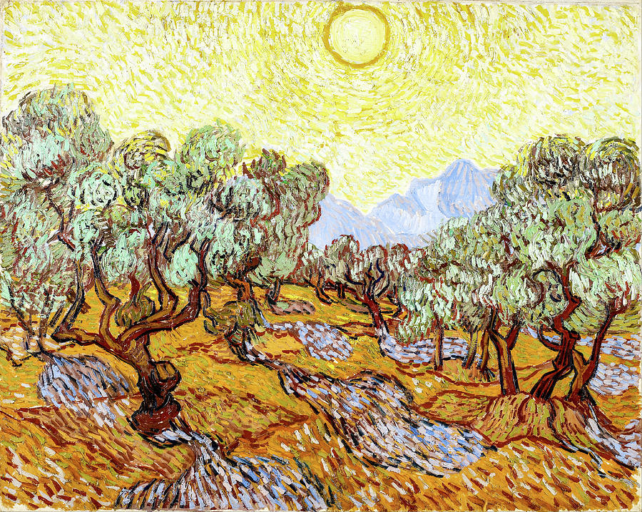 Tree Painting - Olive Trees #18 by Vincent Van Gogh