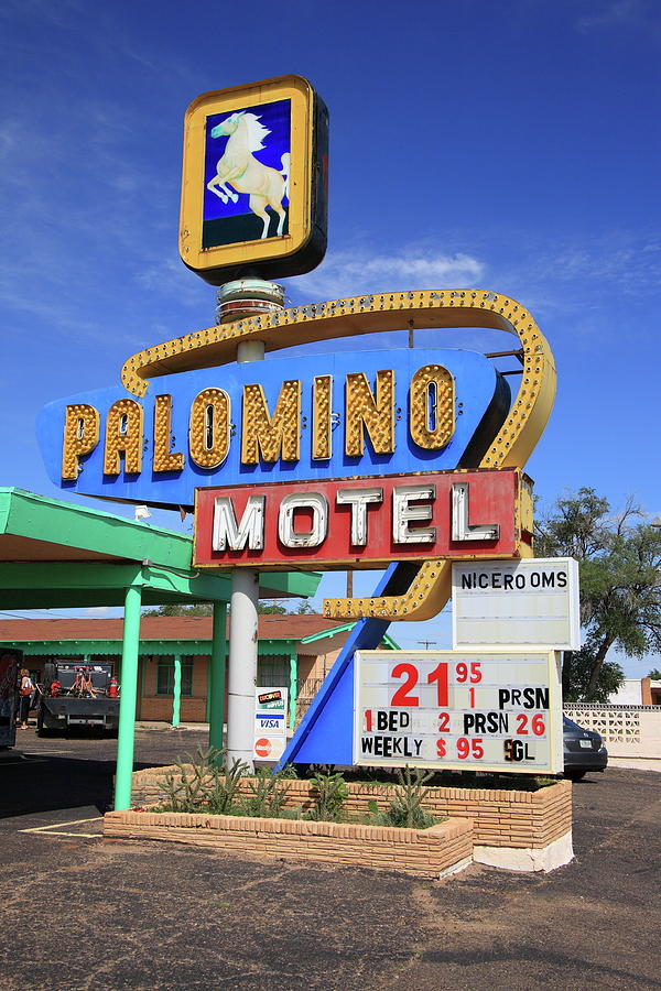 Route 66 - Palomino Motel 2008 Photograph by Frank Romeo